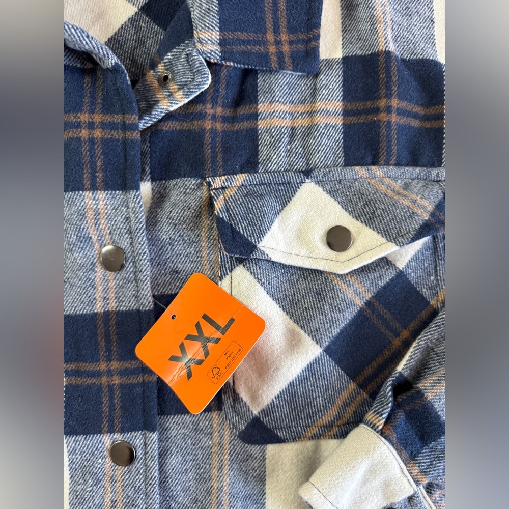 Button Up Flannel Jacket - Picture 3 of 5